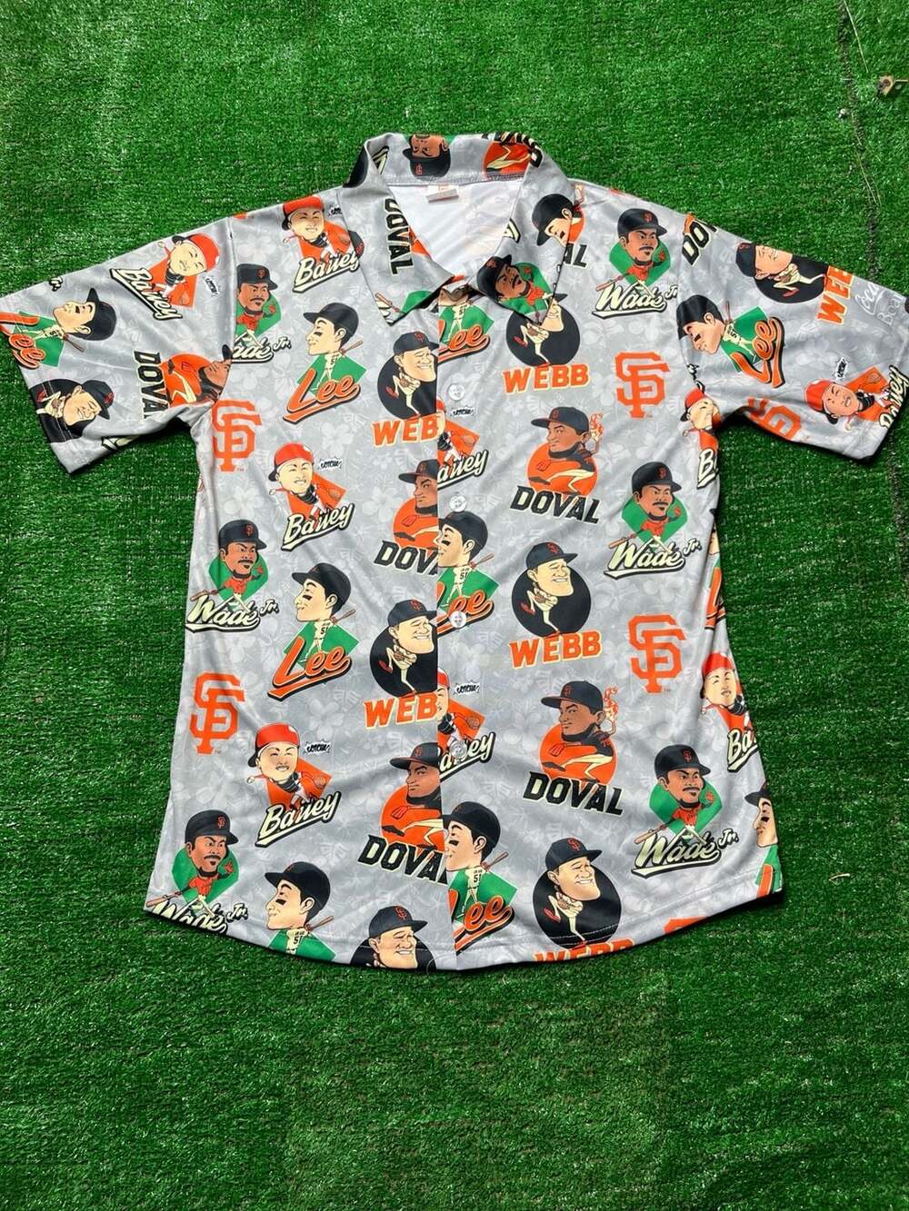 San Francisco Giants 2024 Players Aloha Hawaiian Shirt SGA Medium